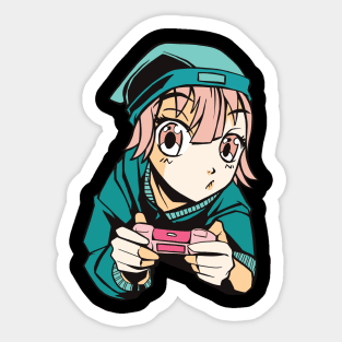 Anime Girl Manga Art Design Merch Gaming Birthday gift Sticker